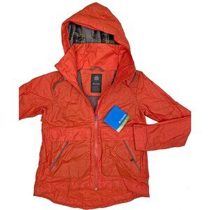 NEW Columbia Brooklyn Avenue Jacket! S or M Orange Omni Shield Waxed Cotton